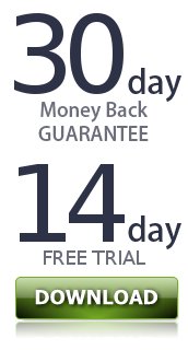 30-day, no-questions-asked, full-money-back guarantee. 14-day free trial.