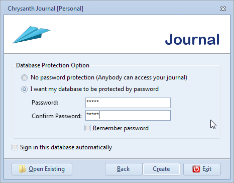 Determine password protection and sign in options